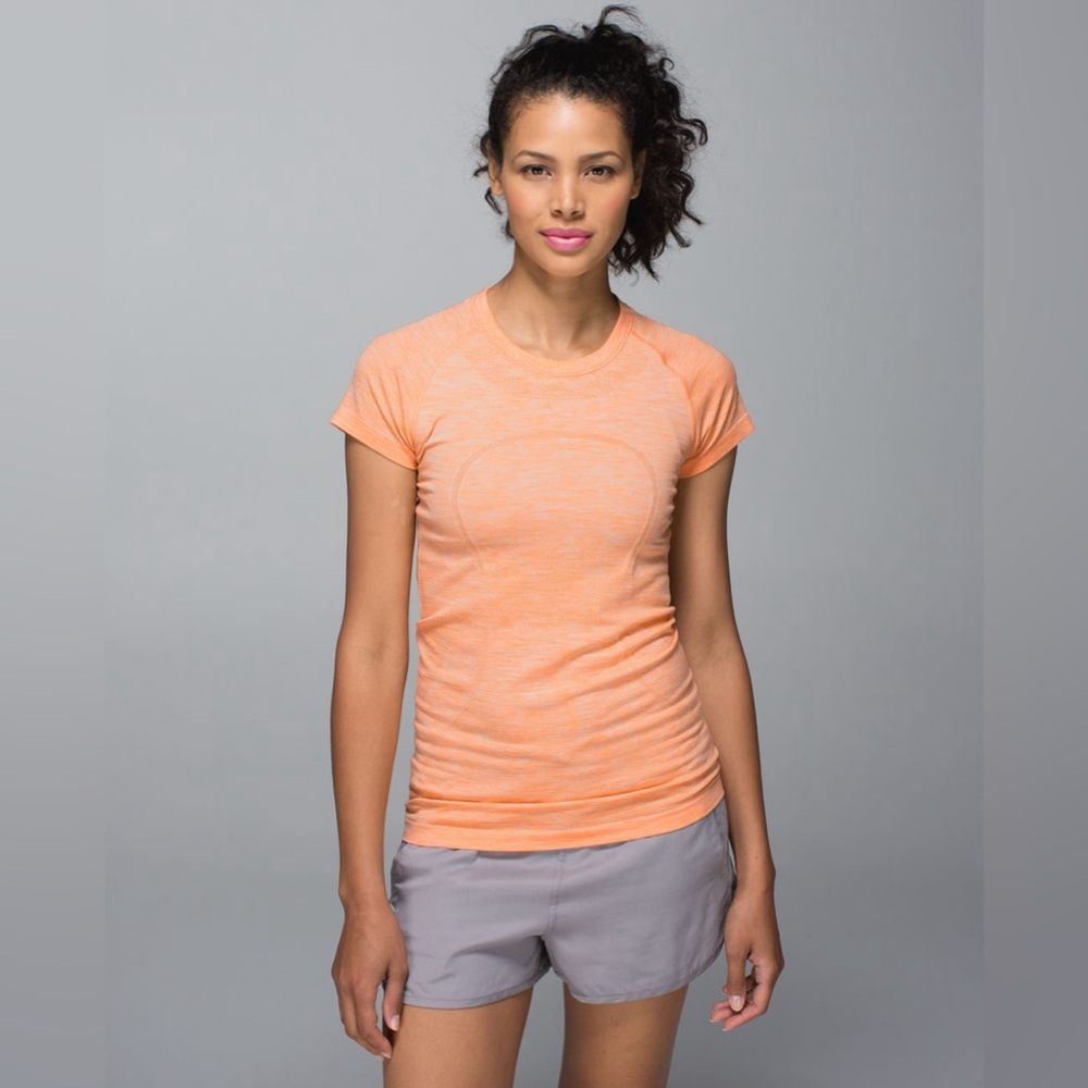 lululemon athletica Orange Short Sleeve Tee - Picture 2 of 10
